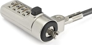 Linka zabezpieczająca StarTech LTLOCKNBL zapięcie do kabli czarny, srebrny 2,043 m 2