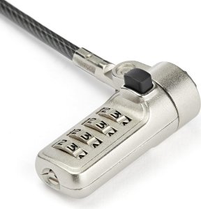 Linka zabezpieczająca StarTech LTLOCKNBL zapięcie do kabli czarny, srebrny 2,043 m 3