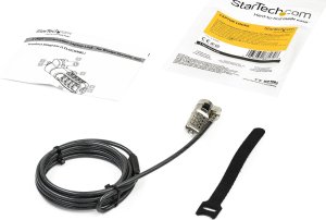 Linka zabezpieczająca StarTech LTLOCKNBL zapięcie do kabli czarny, srebrny 2,043 m 4