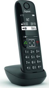 Telefon stacjonarny Gigaset Gigaset AS690HX Telefon analogowy/DECT Nazwa i identyfikacja dzwoniącego Czarny 1