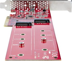 Kieszeń StarTech StarTech DUAL-M2-PCIE-CARD-B adapter Wewnętrzny M.2 4