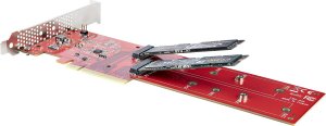 Kieszeń StarTech StarTech DUAL-M2-PCIE-CARD-B adapter Wewnętrzny M.2 7