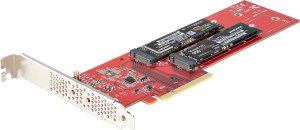 Kieszeń StarTech StarTech DUAL-M2-PCIE-CARD-B adapter Wewnętrzny M.2 8