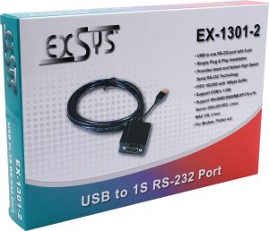 Kabel USB Exsys EX-1301-2 konwerter USB na 1S szeregowy RS232 2