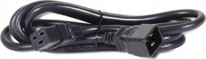 Kabel zasilający Bachmann BACHMANN przewód zasilający IEC320/C19-C20 16A/250V złącze IEC, czarny, 1 m 1