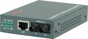 Konwerter światłowodowy Roline ROLINE Konwerter Fast Ethernet RJ-45 - ST, pętla zwrotna 1