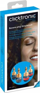 Clicktronic Wtyki bananowe SimpleLock 6