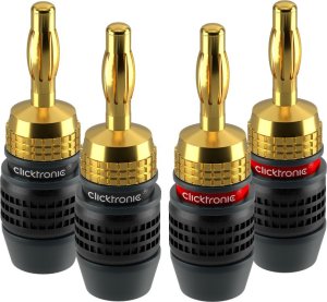 Clicktronic Wtyki bananowe SimpleLock 10