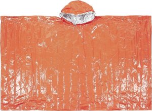 Kurtka męska MFH Poncho ratunkowe, pomarańczowe, jednostronnie powlekane aluminium 2