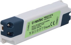 Zasilacz Nextec Zasilacz LED montażowy ECONOMY IP20 / 12V / 2,92A / 35W 2