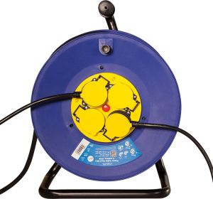 LogiLink Przedłużacz, 4 gniazda, szpula, 50m (LPS503) 3