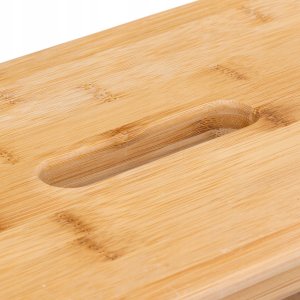 5five Drabina składana, niska, bambusowa, 3 stopnie, 63,5 cm 2