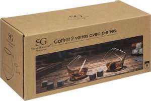 Secret de Gourmet Szklanki do whisky + kostki, zestaw barmański 3