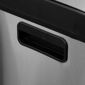 Kosz na śmieci 5five Kosz na śmieci dwukomorowy Ariane, ze stali nierdzewnej, z pedałem, 2 x 30 l 4