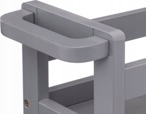 5five Bardzo wąski regał łazienkowy na kółkach, 3 półki, szer. 15 cm 2