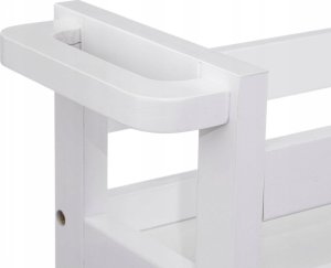 5five Bardzo wąski regał łazienkowy na kółkach, 3 półki, szer. 15 cm 3