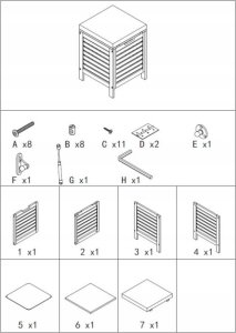 Kosz na pranie 5five Kosz na pranie z siedziskiem 2w1 BAMBOO 5