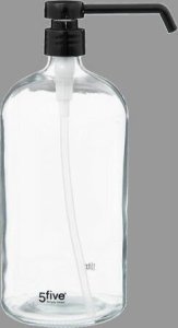 Dozownik do mydła 5five Dozownik na mydło, płyn do kąpieli, szkło, 1 l 2