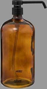 Dozownik do mydła 5five Dozownik na mydło, płyn do kąpieli, szkło, 1 l 2