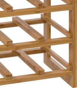 5five Stojak na wino bambusowy, 12 butelek, 47 cm 3