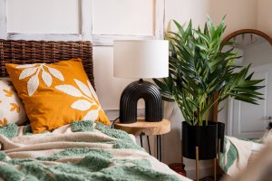 Atmosphera Sztuczna palma jak żywa w doniczce z plecionki, wys. 80 cm 5