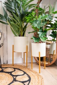 Atmosphera Sztuczna palma jak żywa w doniczce z plecionki, wys. 80 cm 7