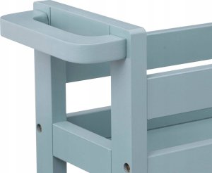 5five Bardzo wąski regał łazienkowy na kółkach, 3 półki, szer. 15 cm 2