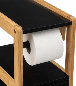 5five Wąska szafka na papier toaletowy NATUREO, bambusowy stelaż 3