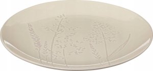 Secret de Gourmet Talerz z kamionki obiadowy biały ELSA, wzór polnych kwiatów, Ø 27 cm 2
