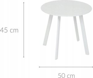 DLGTP Stolik ogrodowy metalowy SAONA, Ø 50 cm 2