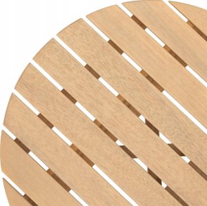 DLGTP Stolik ogrodowy z drewna akacji OLVINIA, Ø 40 cm 2