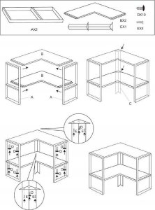 5five Narożna półka kuchenna, 2 poziomy, 40 x 40 x 35 cm 3