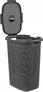 Kosz na pranie 5five Wysoki kosz na pranie z plastiku, 60 l 2