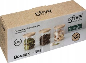 5five Słoiczki na przyprawy, hermetyczne, 3 sztuki, 350 ml 3