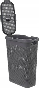 Kosz na pranie 5five Wysoki kosz na pranie z plastiku, 40 l 2