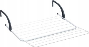 Suszarka na pranie 5five Suszarka na kaloryfer rozsuwana, biało-czarna 2