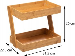 5five Organizer kuchenny z bambusa, 2 poziomy 2