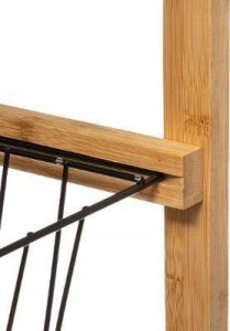 5five Wózek kuchenny z bambusa, 2 koszyki i wyjmowane tace 4