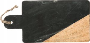 Deska do krojenia Secret de Gourmet Deska do krojenia GEOM HYGGE, 15 x 30 cm, marmur, czarna 3