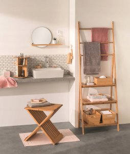 5five Składany stołek bambusowy 2