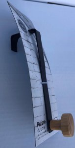 5five Haczyk łazienkowy na drzwi, ściankę kabiny, metal i bambus 5