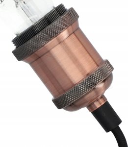 Atmosphera Żarówka dekoracyjna wisząca, Ø 5 x 7 cm, kolor srebrny 10