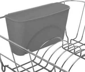 5five Ociekacz na naczynia, metalowa konstrukcja z plastikowym pojemnikiem na sztućce. 2