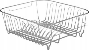 5five Ociekacz na naczynia, metalowa konstrukcja z plastikowym pojemnikiem na sztućce. 4