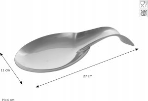 5five Podstawka na łyżki, sztućce, ociekacz ze stali nierdzewnej 4