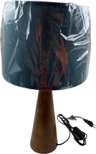 Atmosphera Lampka nocna z drewnianą podstawą, biały klosz, Ø 28 x 46 cm 3