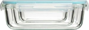 5five Pojemniki szklane z pokrywką, 3 sztuki 3