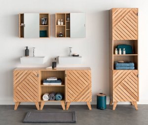 5five Szafka łazienkowa Bath n'modul, zamykana, bambus, 70 cm 4