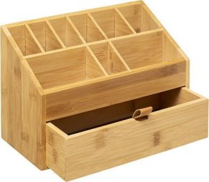 5five Bambusowy organizer na kosmetyki, szufladka i 9 przegródek 2