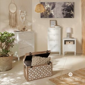 Lampa stołowa Atmosphera Lampa na stół i biurko z ceramiczną podstawą, modne oświetlenie do sypialni z abażurem 2